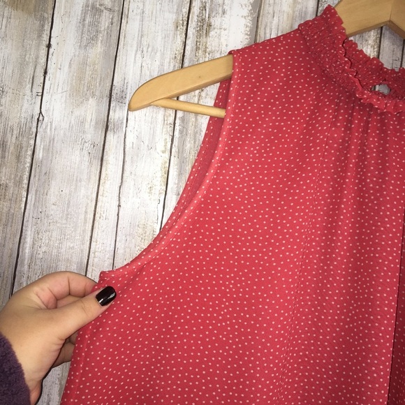 Loft Pink High Neck Sleeveless Blouse - Picture 3 of 5